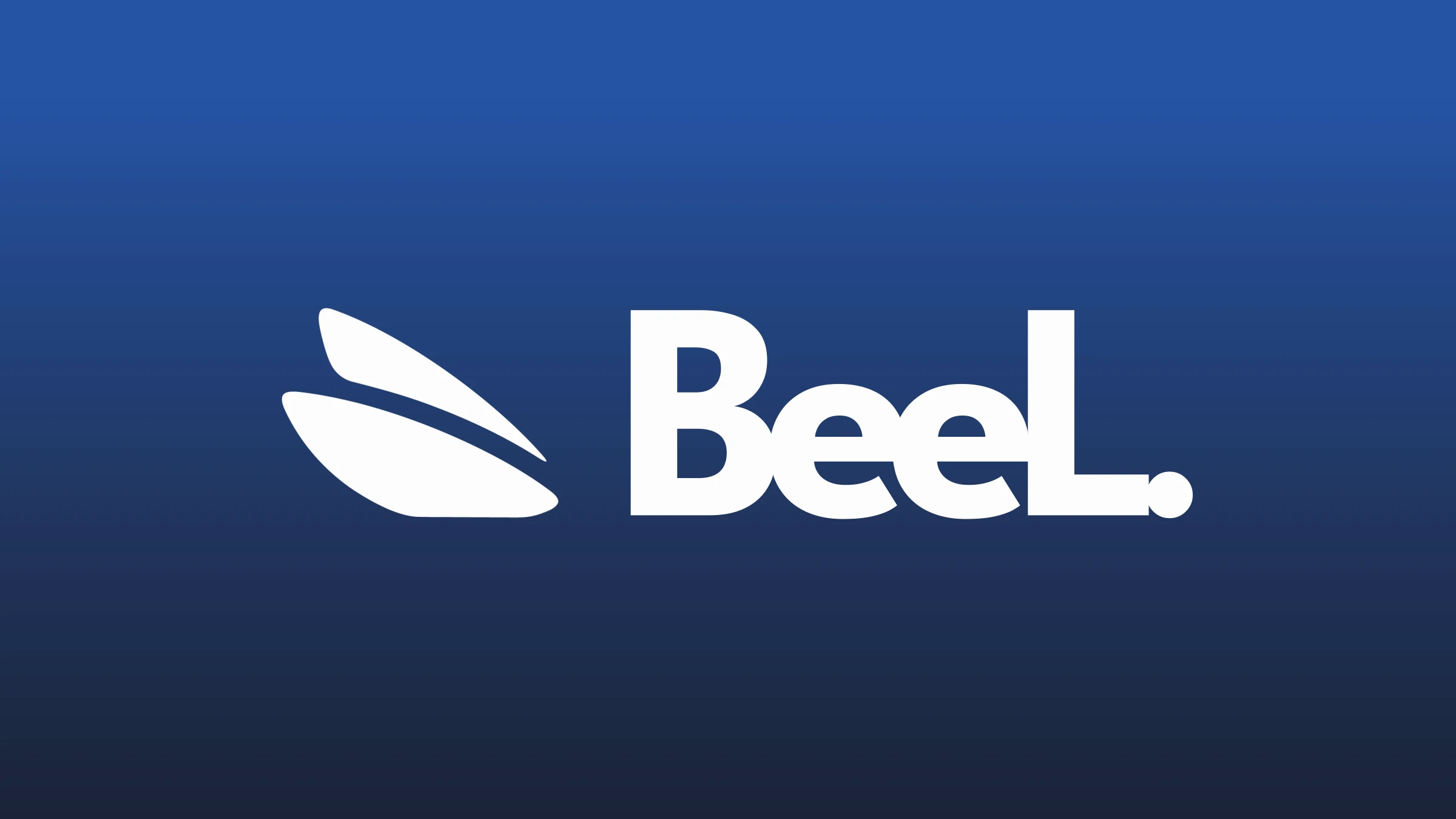 BeeL logo on a blue gradient